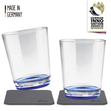 silwy Gobelets magnétiques 2 x 250 ml, lui blue