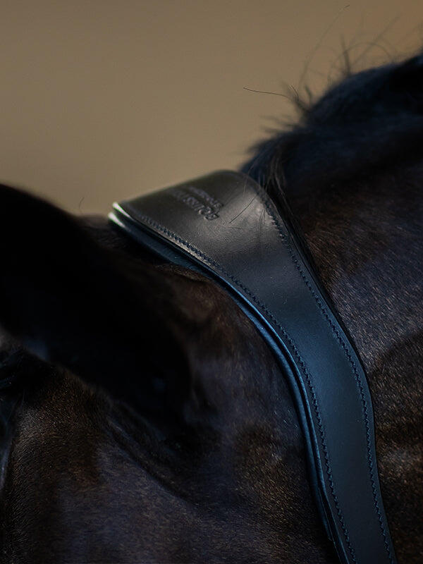 Licol en cuir anatomique Black Edition - EQUESTRIAN STOCKHOLM 2/5