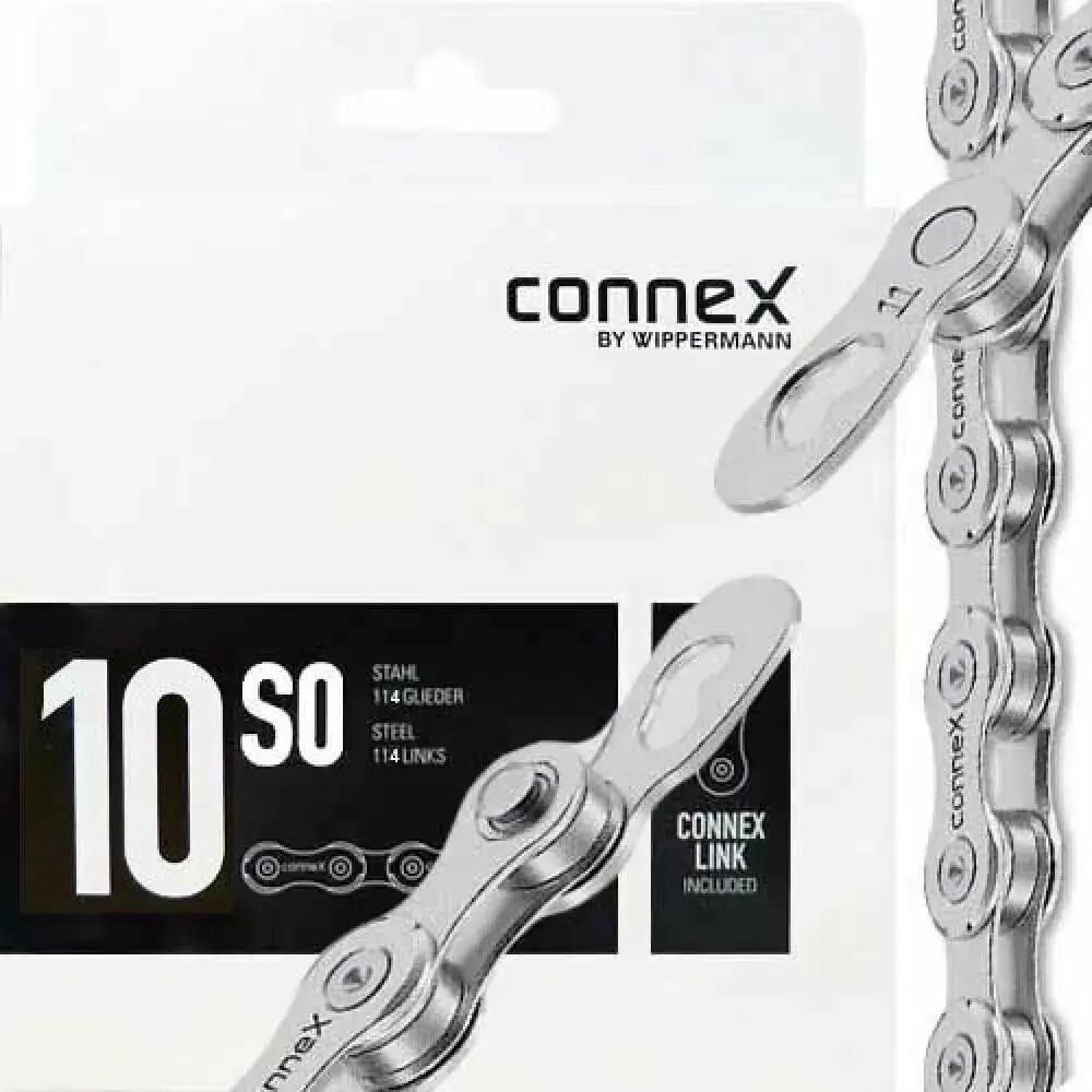 Wippermann Connex 10s0 10-speed Chain, 114 Links, Steel Plates, 275 g.