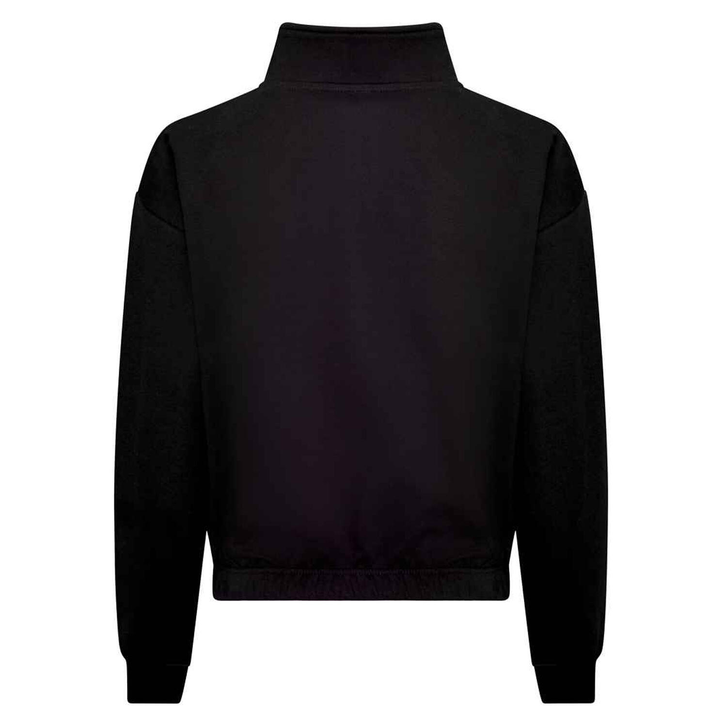 Sweatshirt kurz geschnitten für Damen Schwarz 2/2