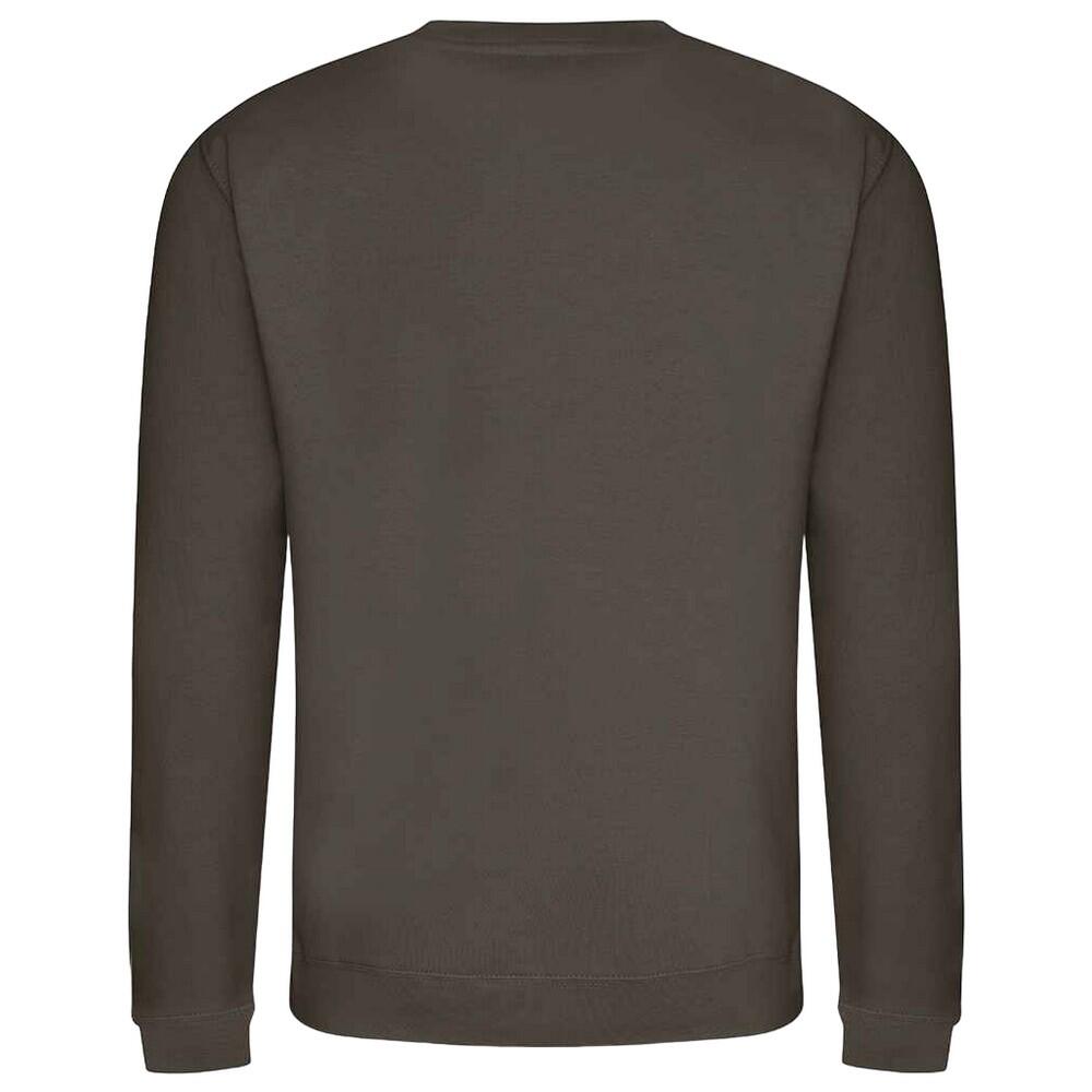 Adults Unisex Just Hoods Sweatshirt (Olive Green) 2/2