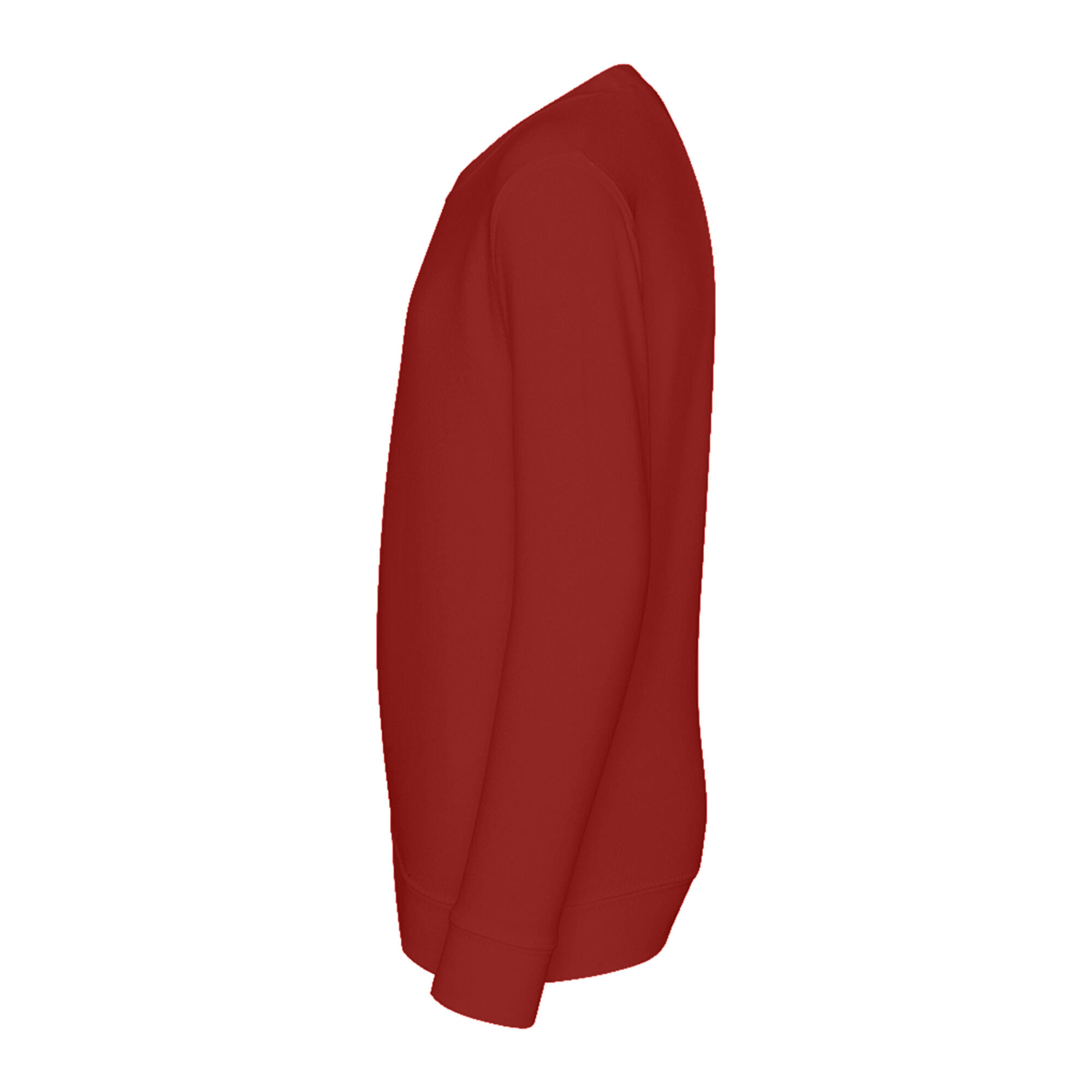 Just Hoods Pullover Sweatshirt, unifarben Kinder Feuerrot 3/3