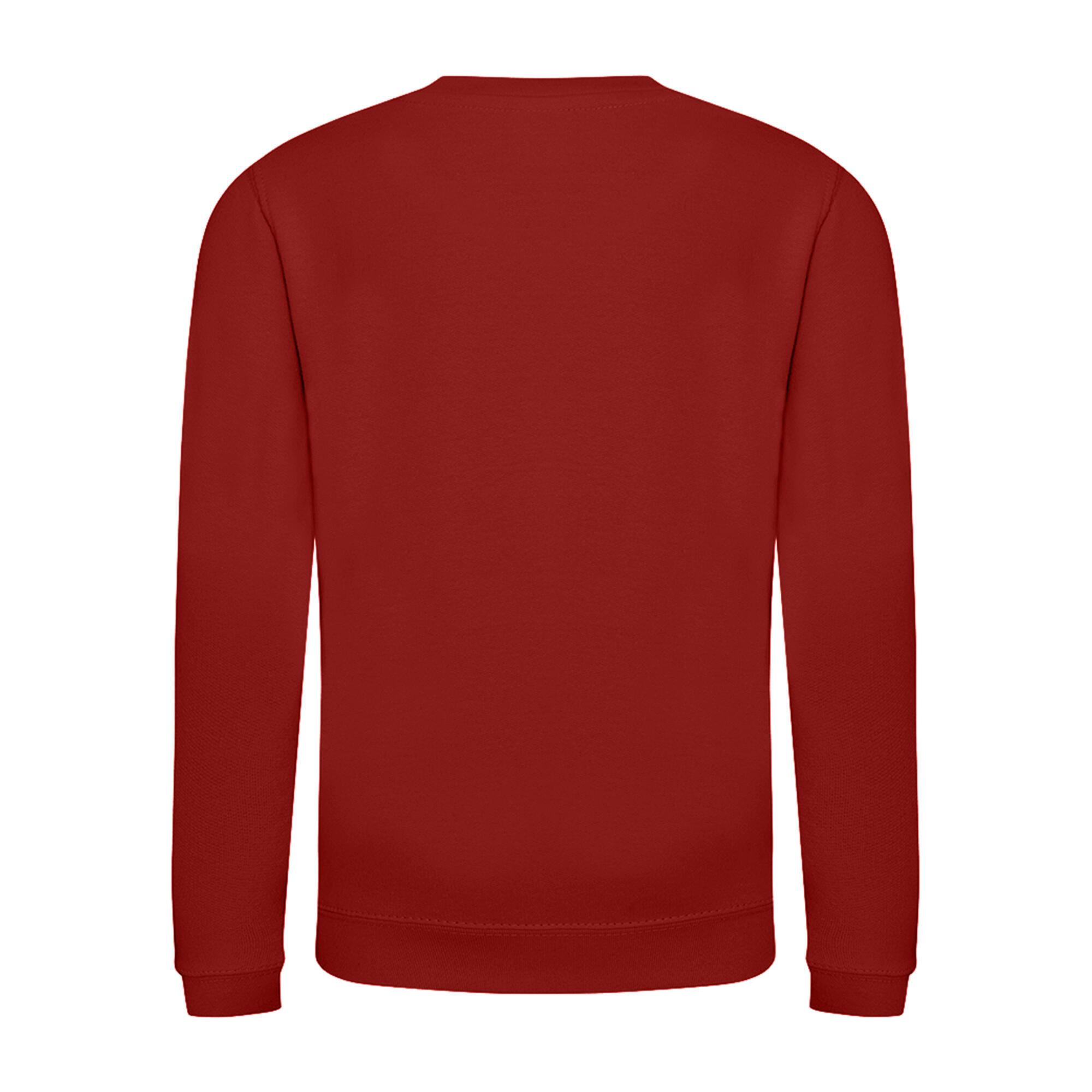 Just Hoods Pullover Sweatshirt, unifarben Kinder Feuerrot 2/3