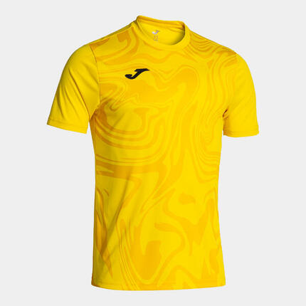 Camiseta Manga Corta Fútbol Hombre Joma Lion II Verde Flúor