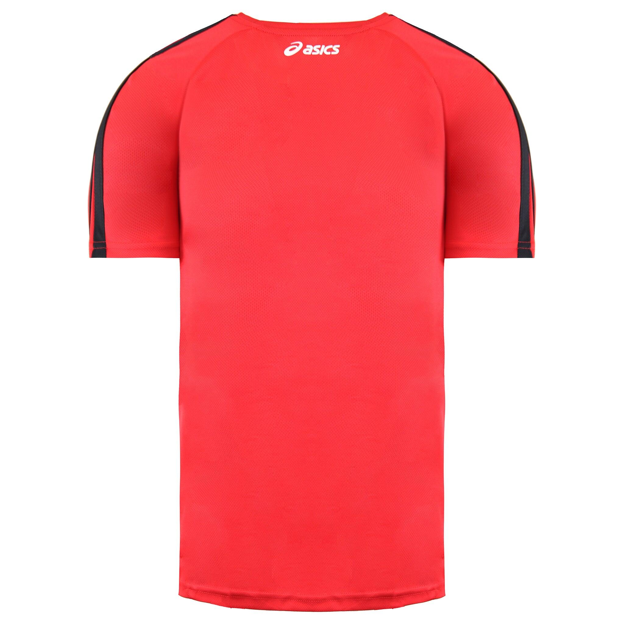 Asics Logo Mens Red/Black T-Shirt 3/3