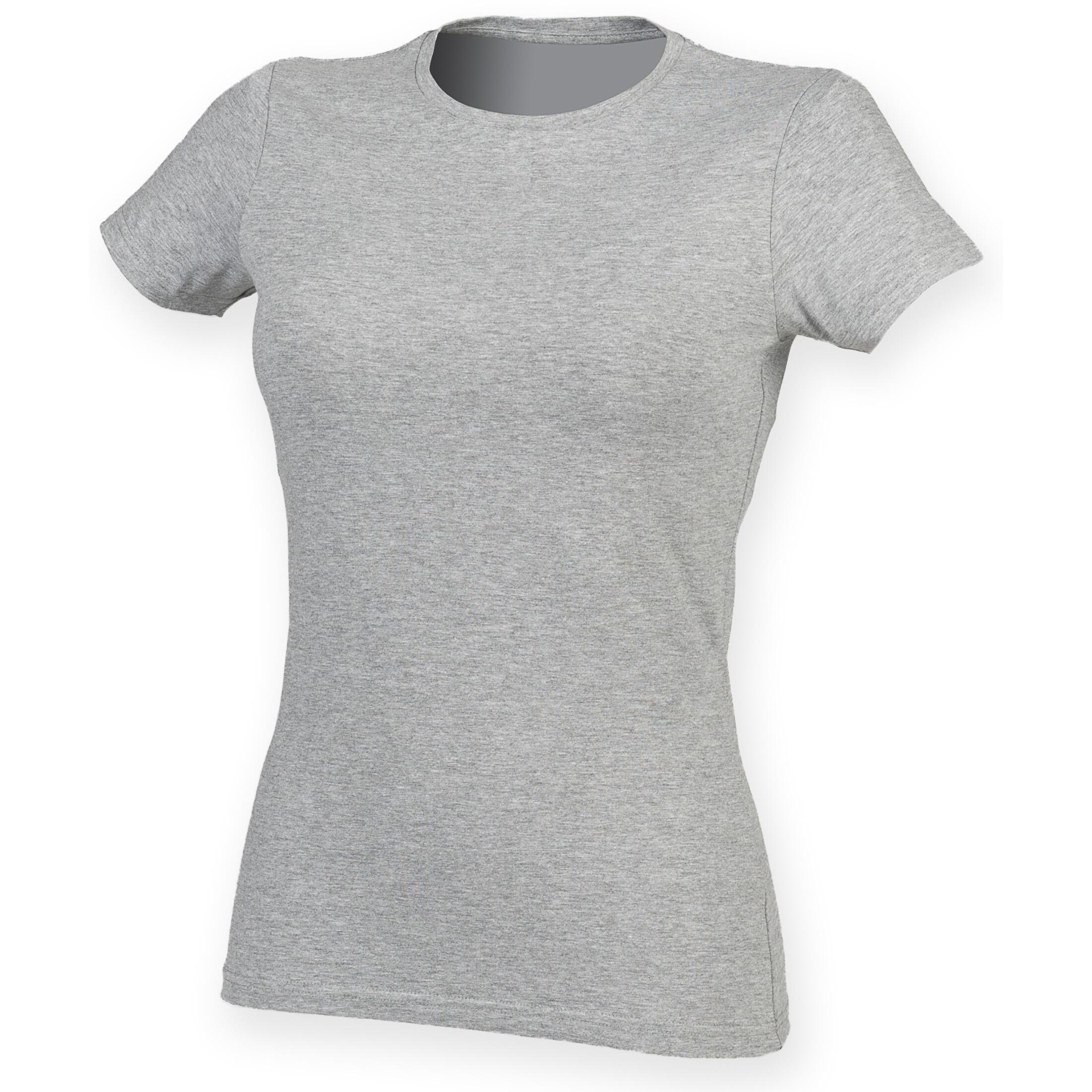Feel Good Tshirt Étirable À Manches Courtes Femme (Gris) 3/3