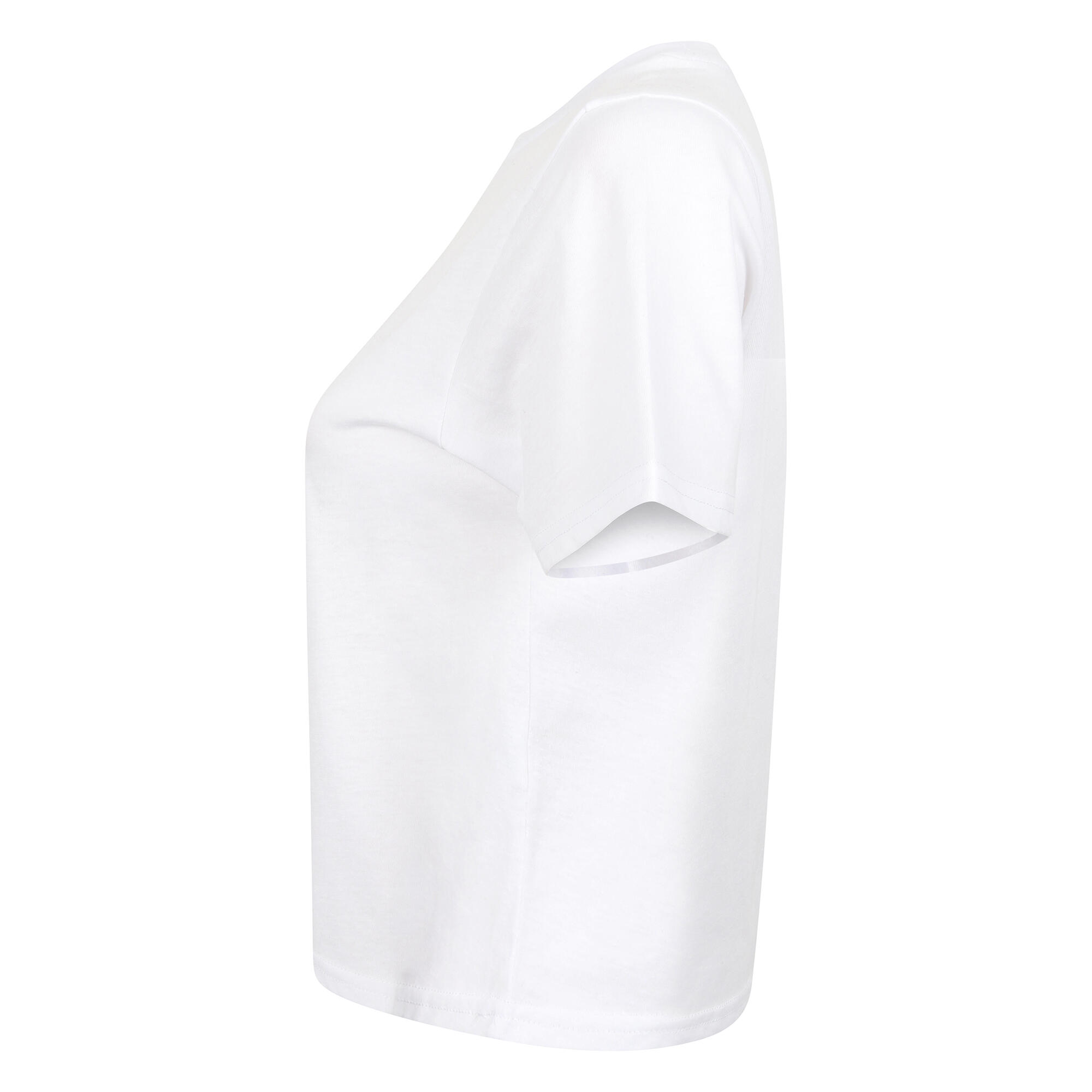 Tshirt Court BOXY Femme (Blanc) 5/6