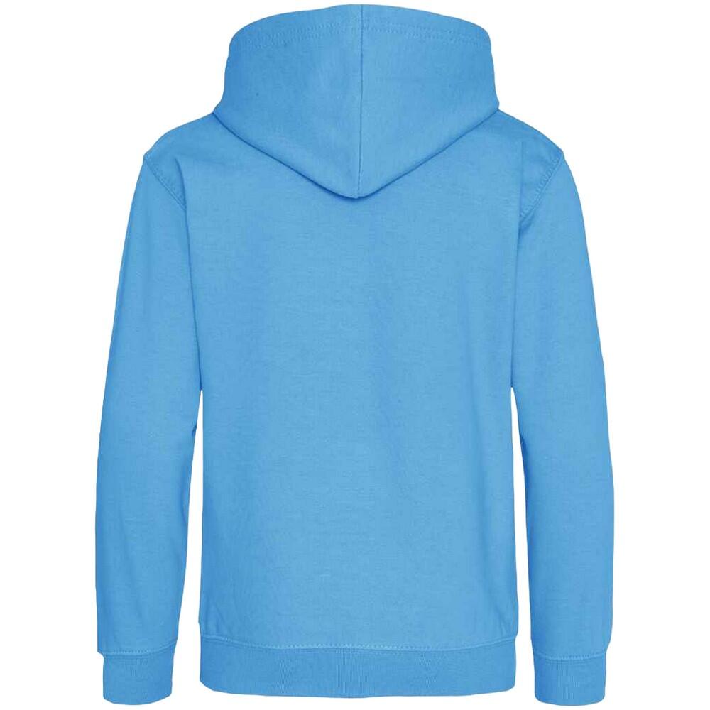 Felpa Con Cappuccio Bambini Awdis Blu-azzurro 2/2