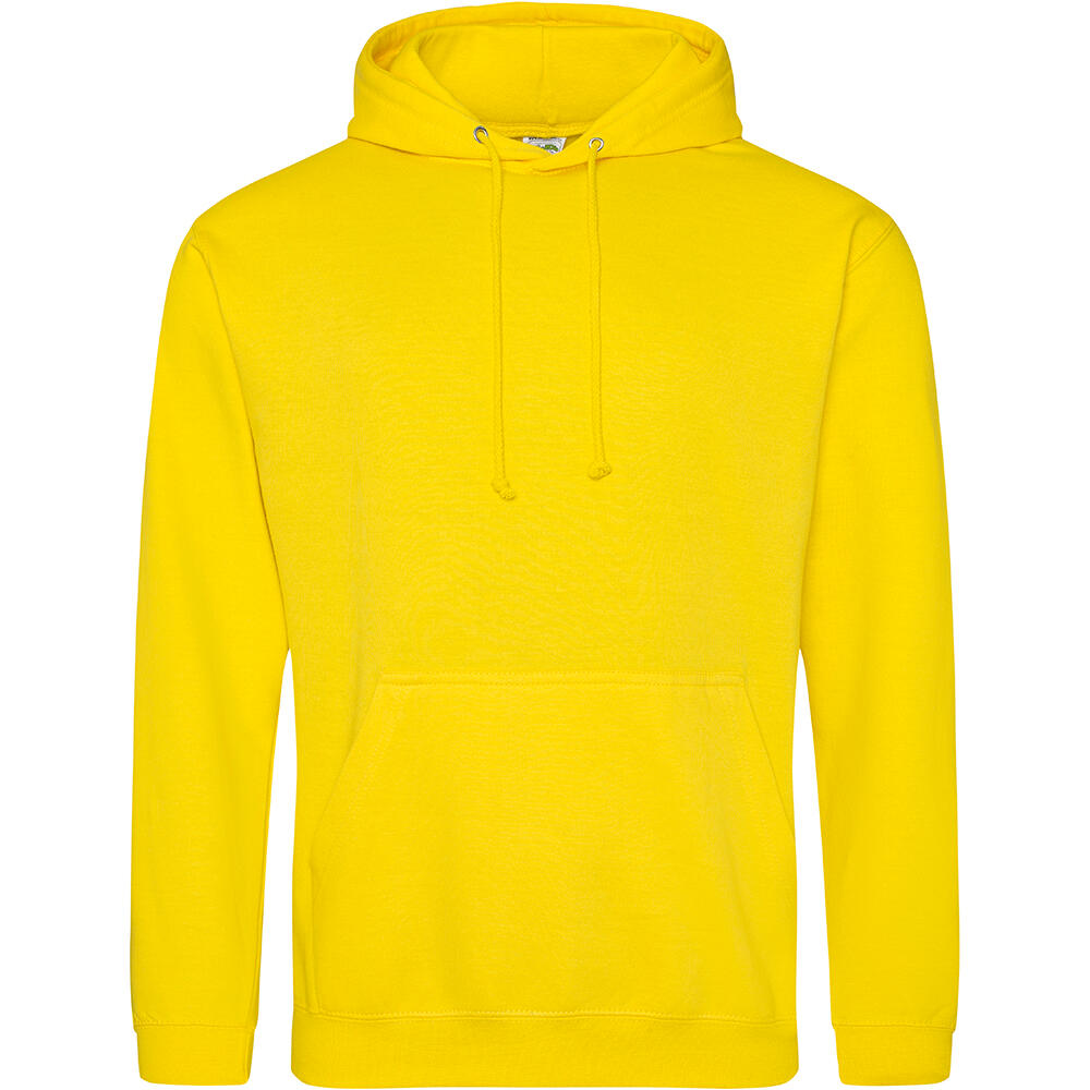 AWDIS Unisex College Hooded Sweatshirt / Hoodie (Sun Yellow)
