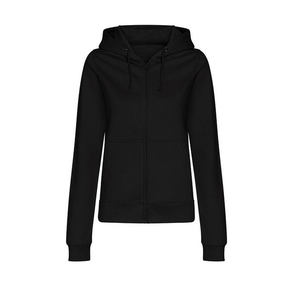 AWDIS Womens/Ladies College Hoodie (Deep Black)