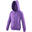 Sweatshirt À Capuche Et Fermeture Zippée Enfant Unisexe (Violet)
