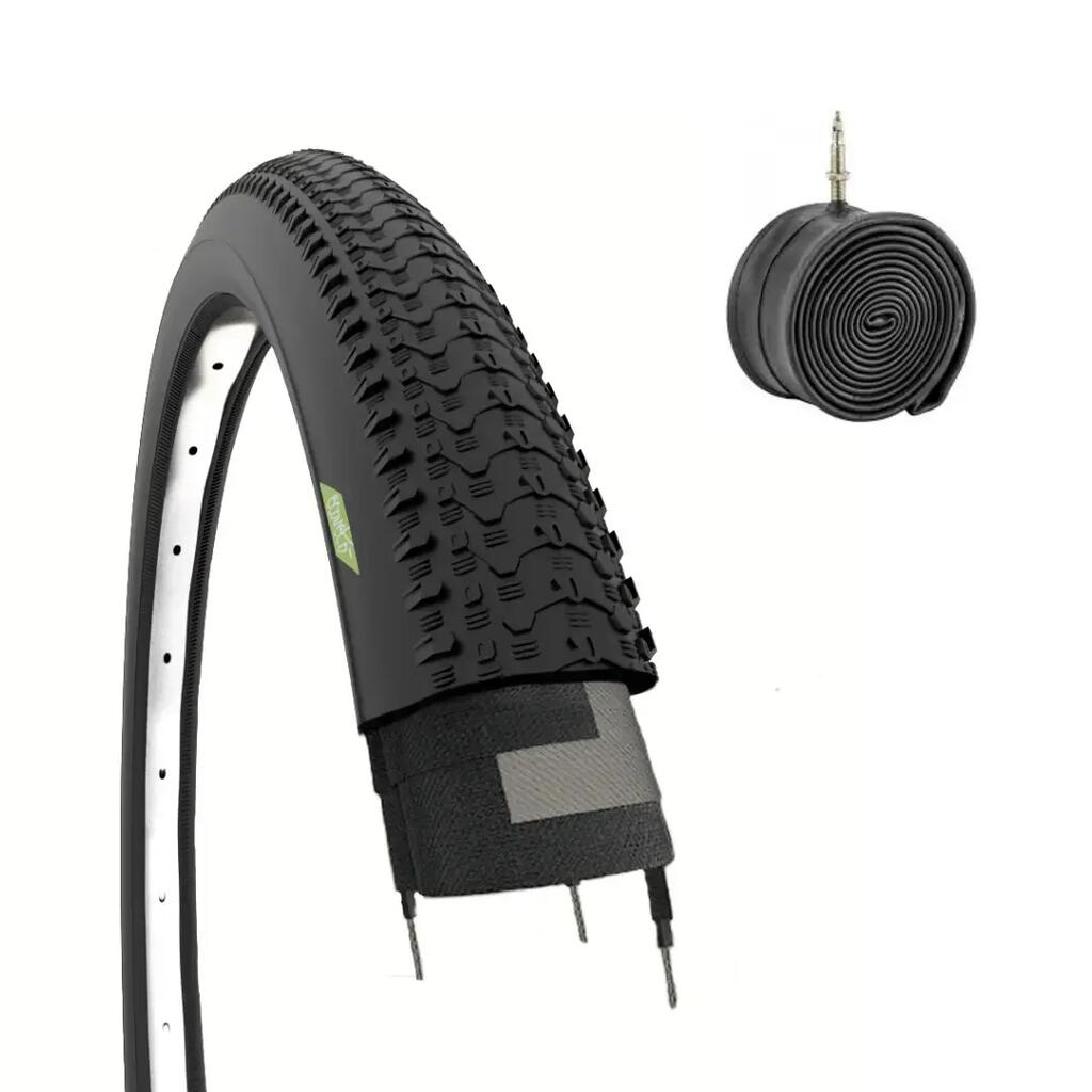 Tyre 26x1.95 (50-559)+inner tube, bike tyre hybrid 26 x 1.95 mtb black EV