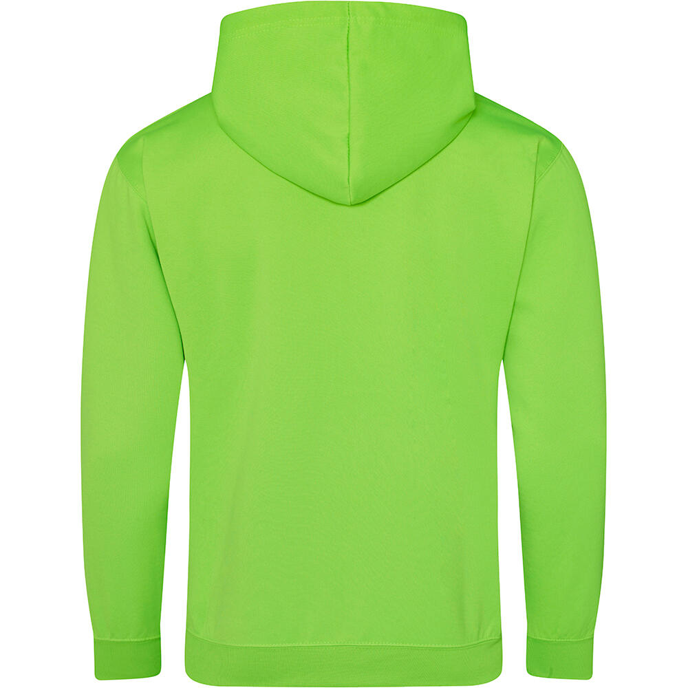 Unisex Electric Hooded Sweatshirt / Hoodie (Electric Green) 2/3