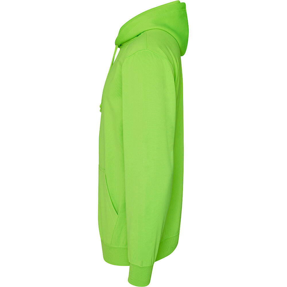 Unisex Electric Hooded Sweatshirt / Hoodie (Electric Green) 3/3