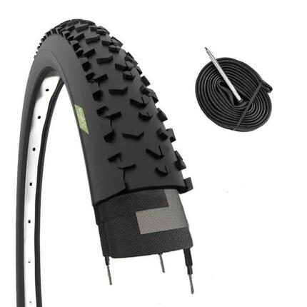 Reifen 27.5x2.25 (57-584)+Schlauch, Reifen schwarz 27.5 x 2.25 gomme mtb EV