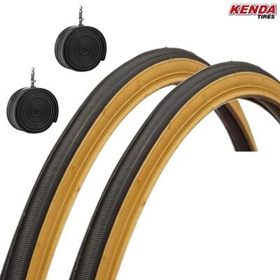 2 copertoni kenda 700x28C 28x1 5/8x1 1/8. + camere. pneumatici 700 x 28C neri EV