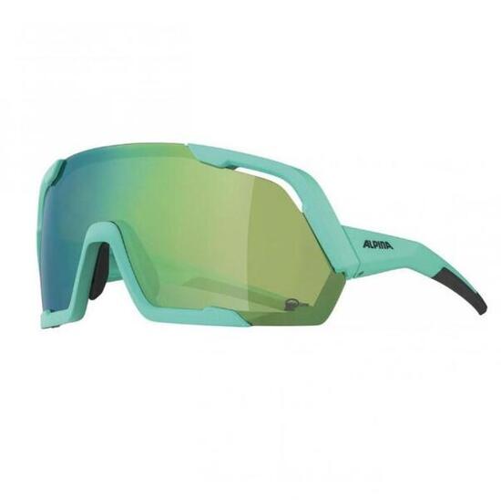 Alpina Sonnenbrille Rocket Q-Lite Rahm. türkis matt Glas grün versp. Kat.3
