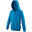 Sweatshirt À Capuche Et Fermeture Zippée Enfant Unisexe (Bleu Saphir)