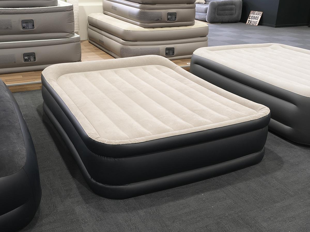 Pack matelas gonflable Deluxe Pillow Rest Raised 2 places  + Drap housse 3/5