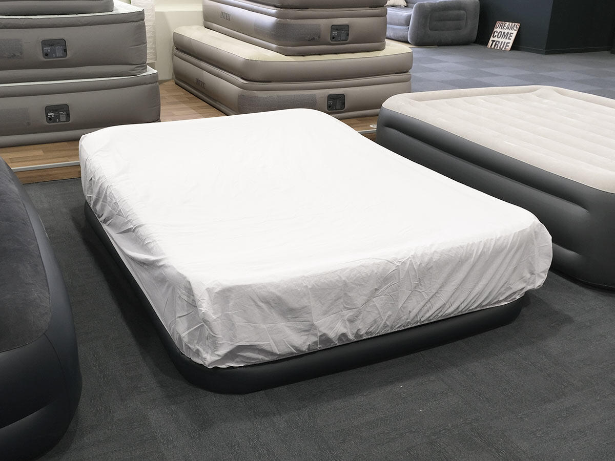 Pack matelas gonflable Deluxe Pillow Rest Raised 2 places  + Drap housse 2/5
