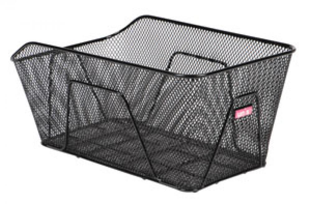 Panier arrière Unix fixe en acier noir 44 x 27 x 20 cm 2/2