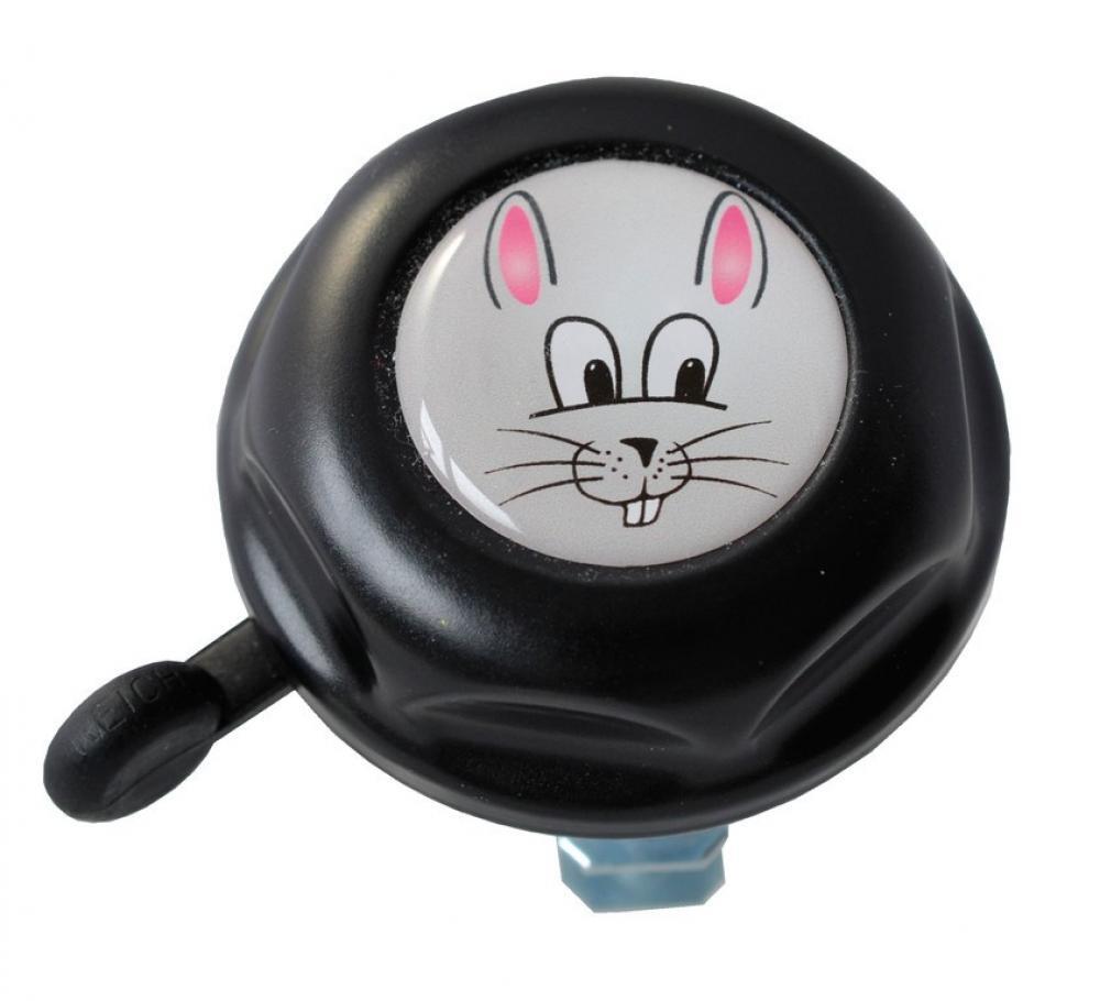 Reich Kinderglocke Hase schwarz, Doming Label, Ø55mm, SB-Karte 2/2