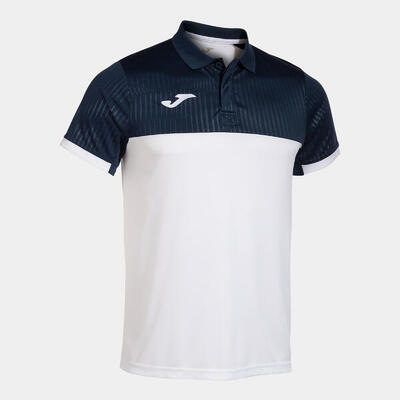 Polo Manga Corta Pádel Hombre Joma Montreal Blanco
