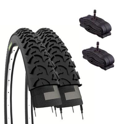 2 copertoni 26x1.95 (50-559)+camere. pneumatici bici 26 x 1.95 mtb pneumatico EV