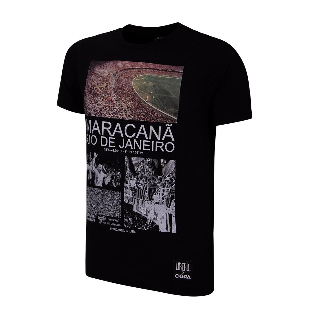 Copa Football - Revista Libero Maracana T-shirt - T-shirt Manches Courtes - Noir - 38 S - Decathlon