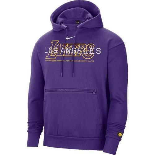 Sweatshirts universeel voor heren Nike Lakers Courtside 1/2