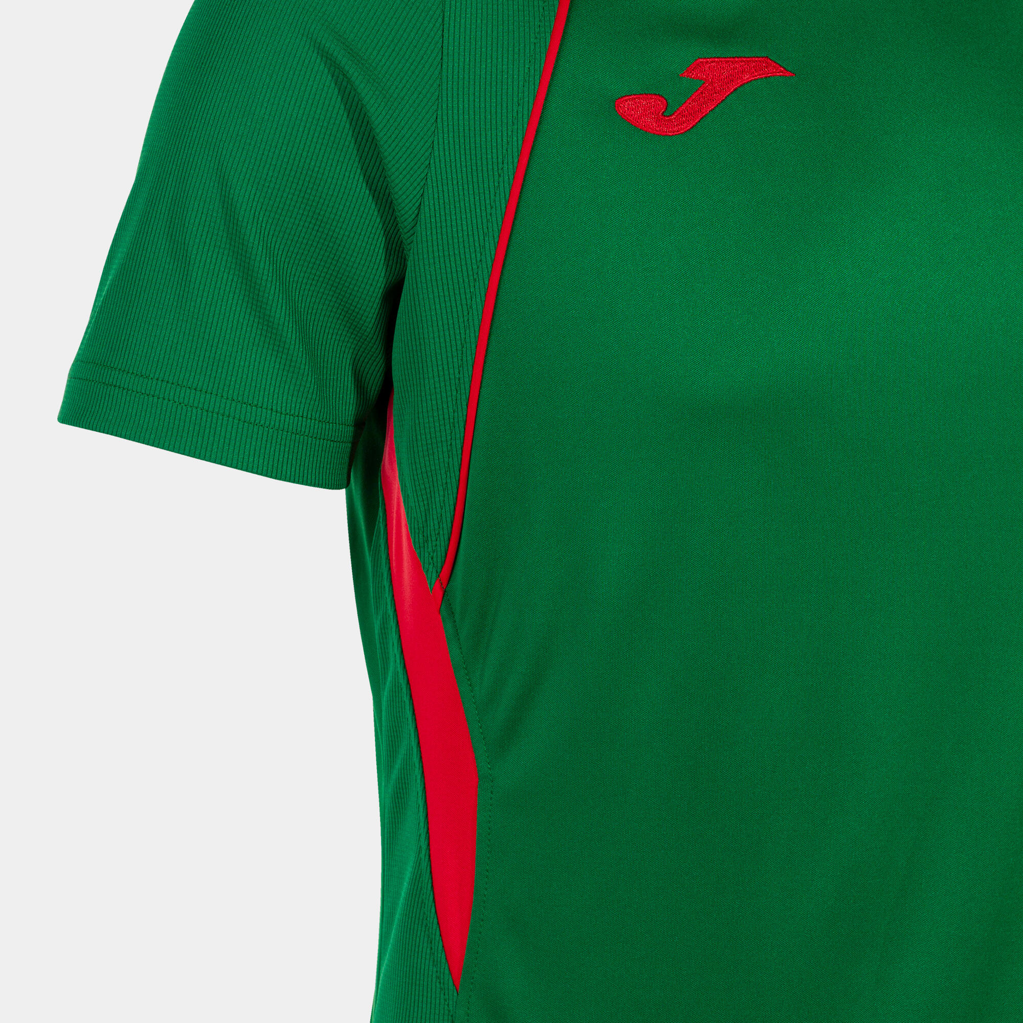 Camiseta Manga Corta Fútbol Hombre Joma Championship VII Verde 4/4
