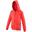Sweatshirt À Capuche Et Fermeture Zippée Enfant Unisexe (Rouge Feu)
