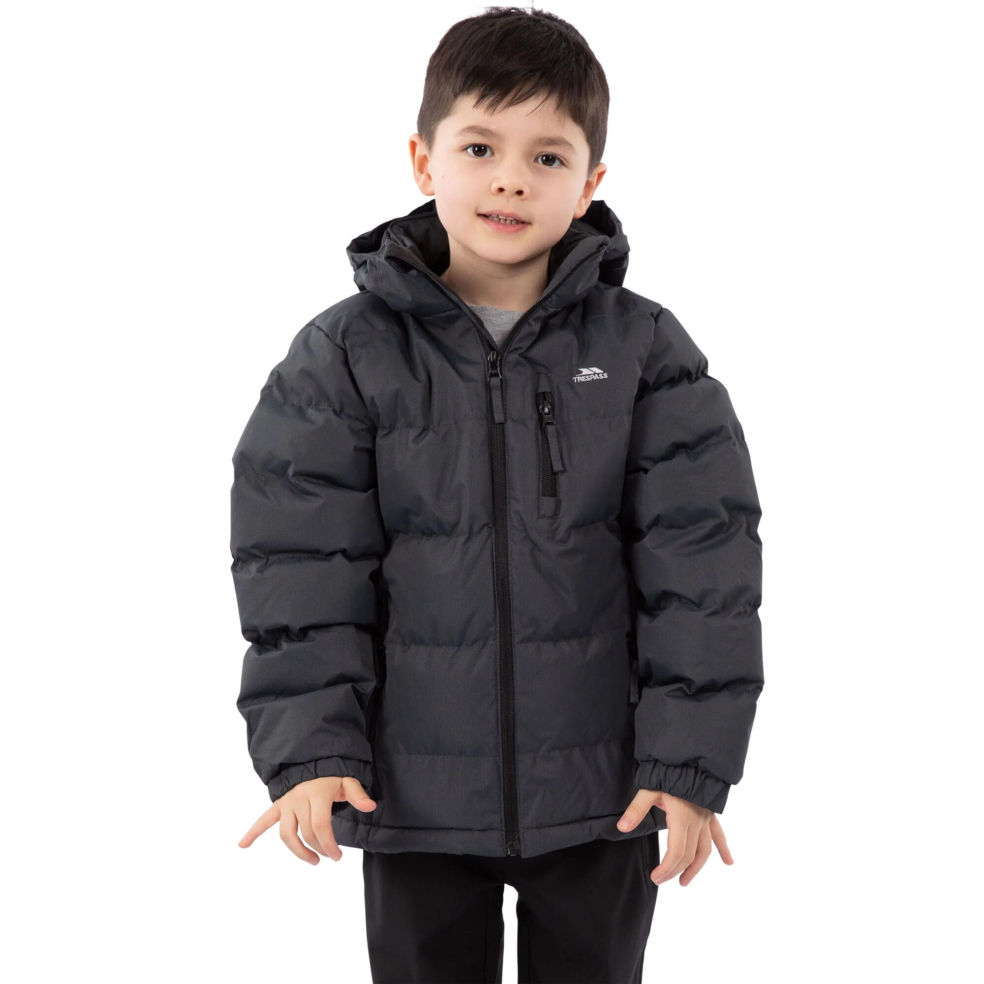 Jongens Tuff Padded Winterjas (Grijs) 4/5