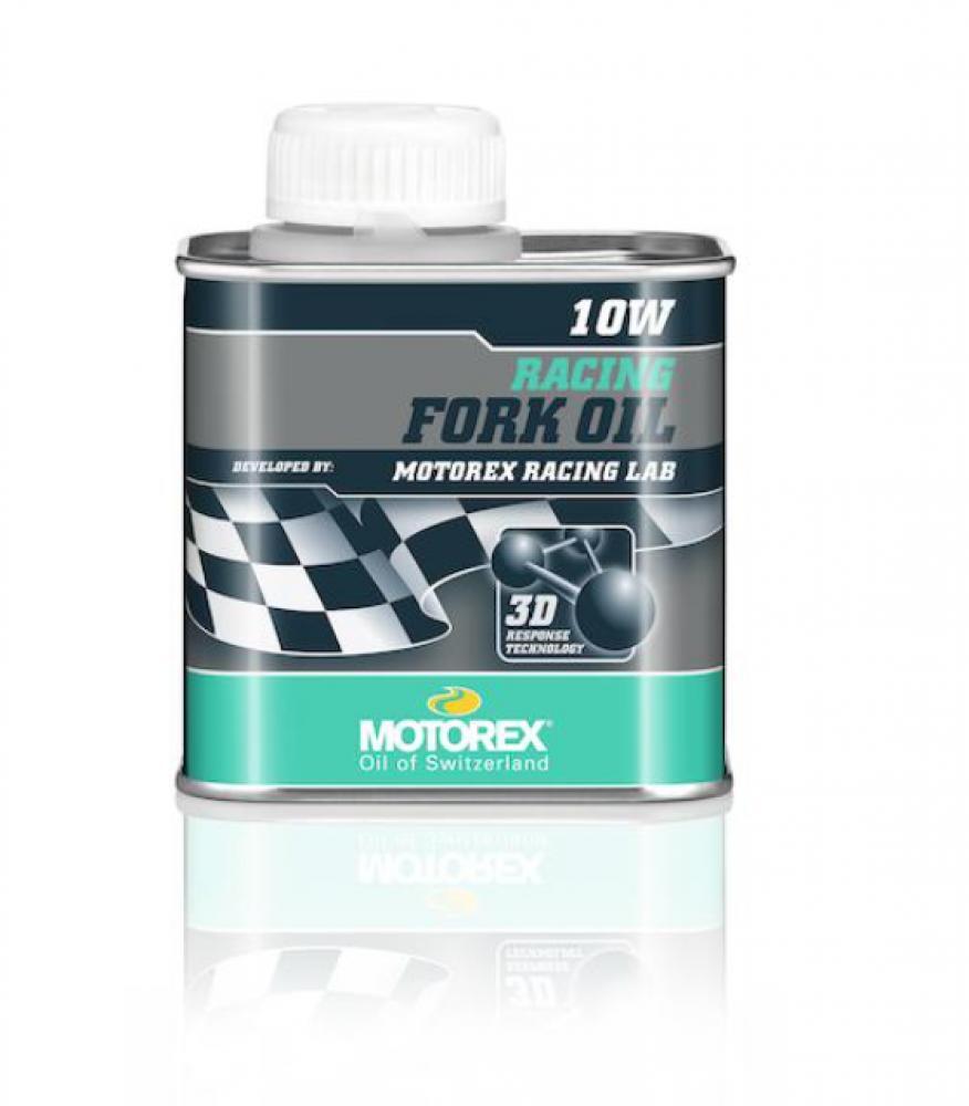 Huile de fourche bouteille étain Motorex Racing 10W 2/2