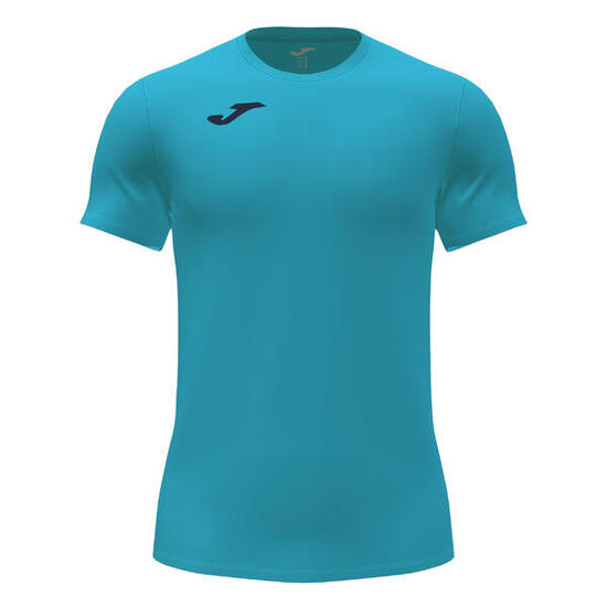 Maillot Manches Courtes Running Homme Joma Record II Turquoise Fluo