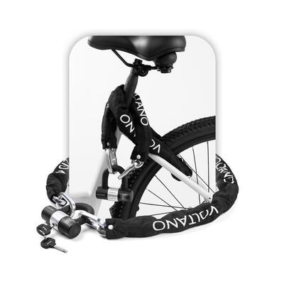 Voltano art3 kettingslot met hangslot - zwart - 130 cm - art 3 slot