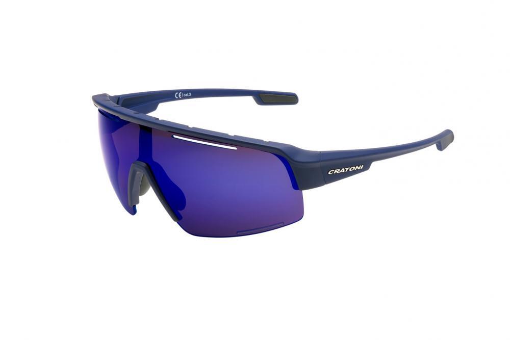 Fahrrad-Sonnenbrille C-Matic Color+ Sport, blau matt 2/2