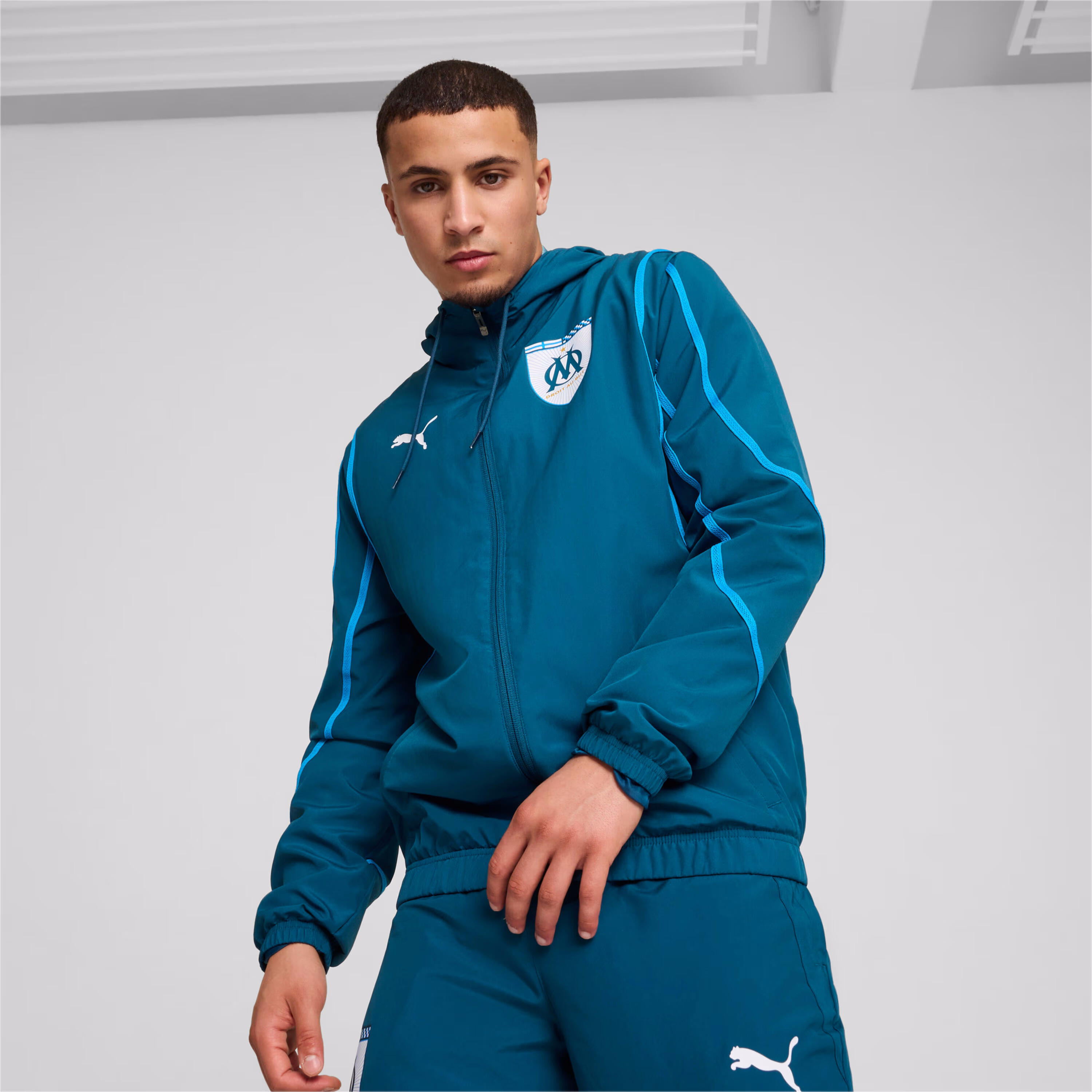 Chaqueta de chándal Puma OM PREMATCH WOVEN 3/7