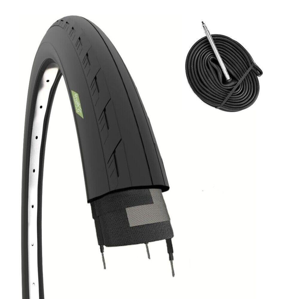ECOVELO Copertone 700x25C (25-622) + camera, pneumatico stradale 700 x 25C corsa BDC EV
