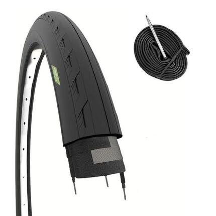 Reifen 700x25C (25-622)+Schlauch, Straßenreifen 700 x 25C Rennrad BDC EV