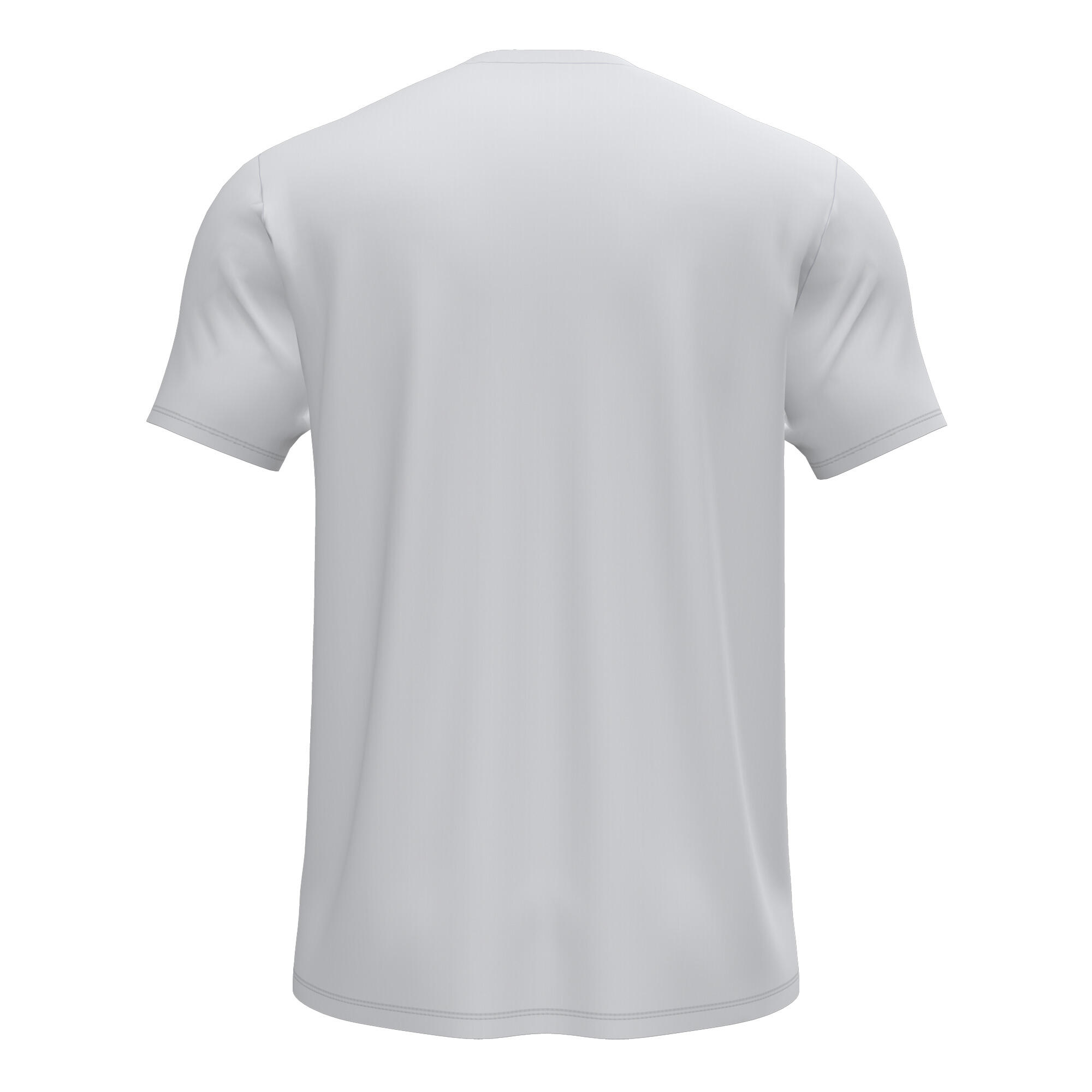 Camiseta Manga Corta Fitness Hombre Joma Sydney Blanco 3/4