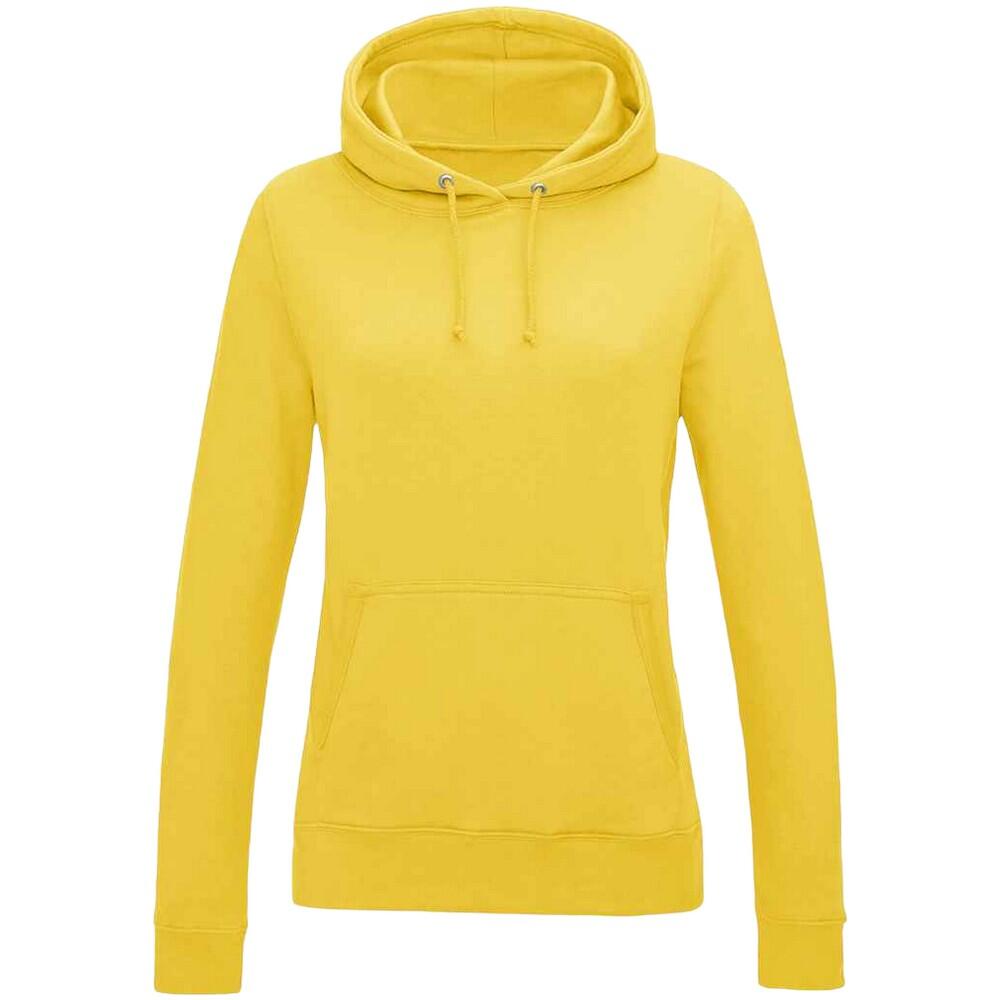 AWDIS Womens/Ladies Girlie College Hoodie (Sun Yellow)