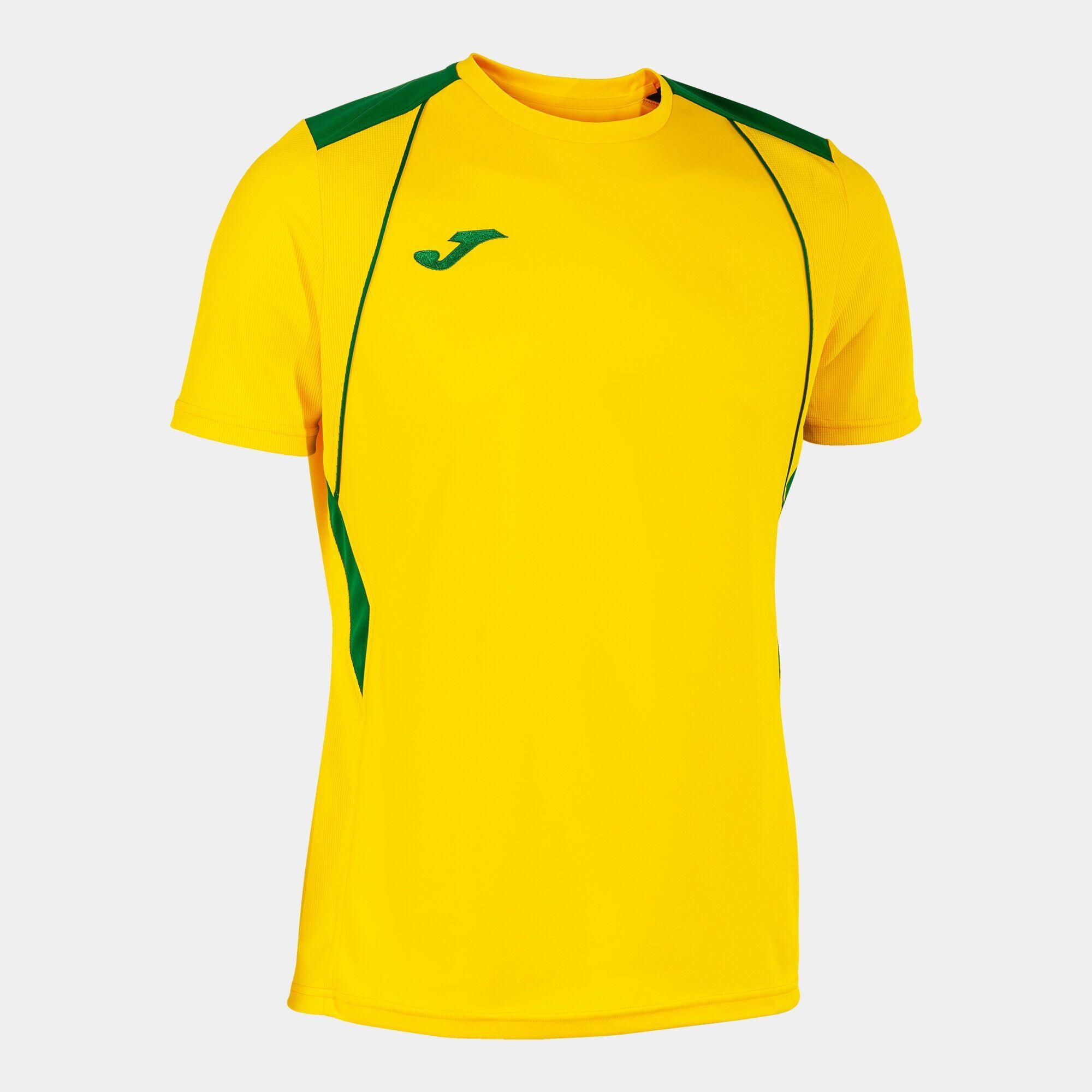 Camiseta Manga Corta Fútbol Niños Joma Championship VII Amarillo 1/4