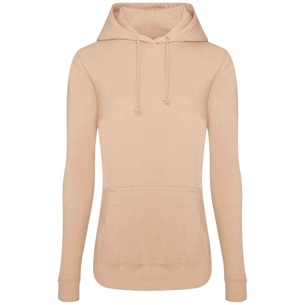 AWDIS Womens/Ladies Girlie College Hoodie (Nude)