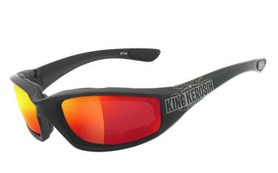 Sportbrille | KK140 gepolstert | Laser red | Steinschlagbeständig