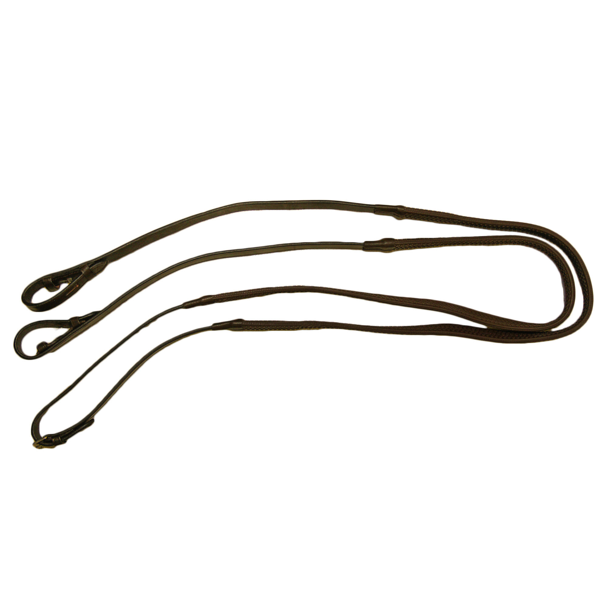 Rubber Grip Reins (Brown) 2/2