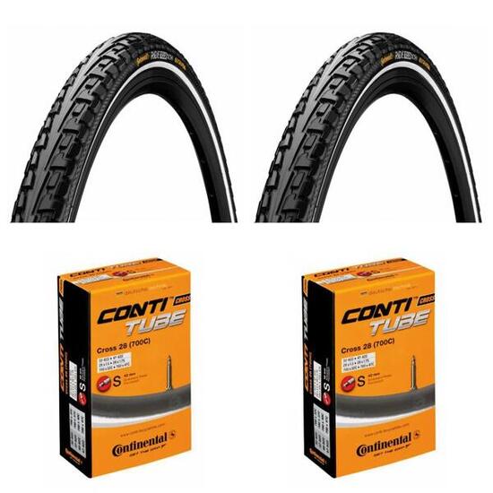 Continental 2x Reifen Conti RIDE TOUR Drahtreifen 32-622 (28x1 1/4x1 3/4) + 2...