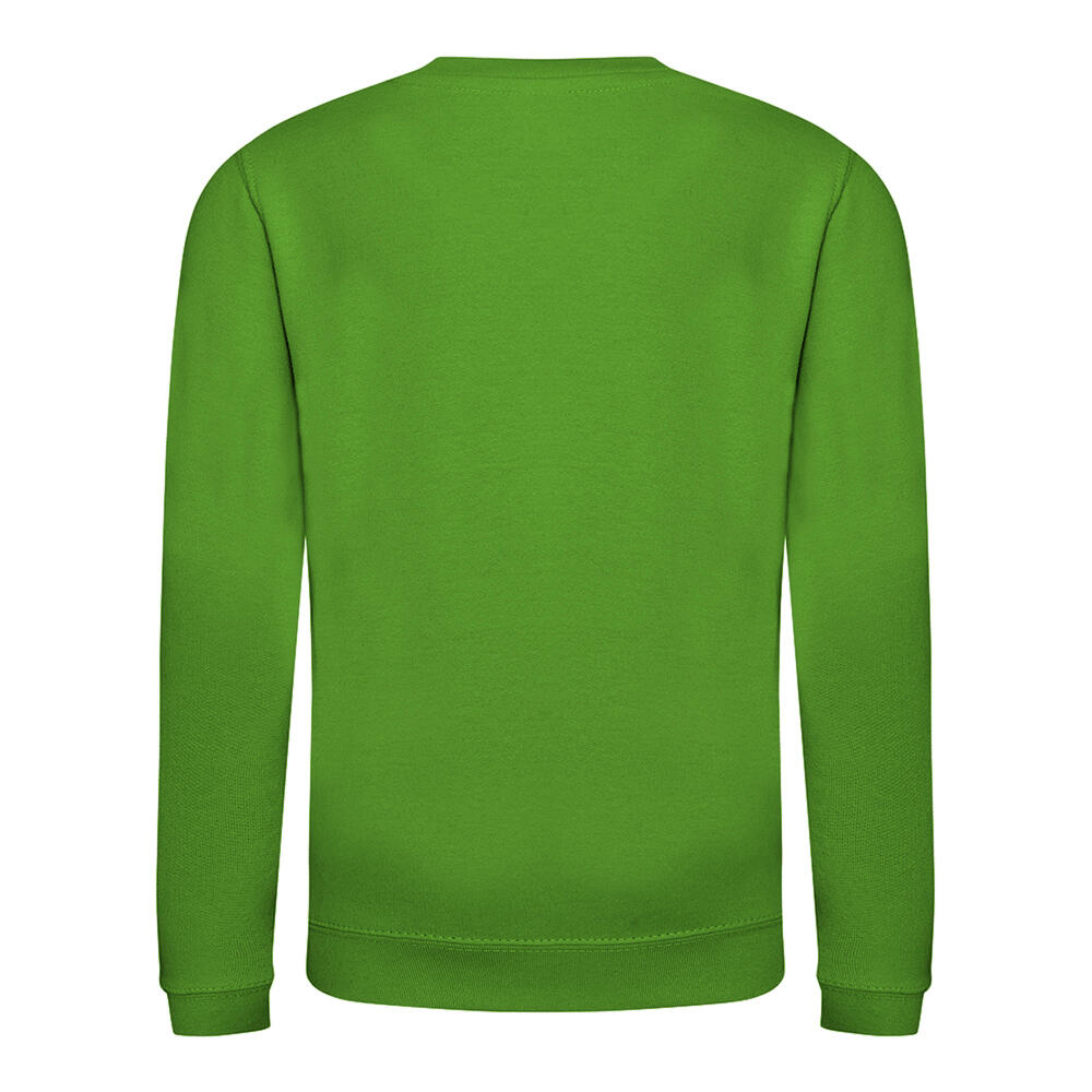 Just Hoods Pullover Sweatshirt, unifarben Kinder Limette 2/2
