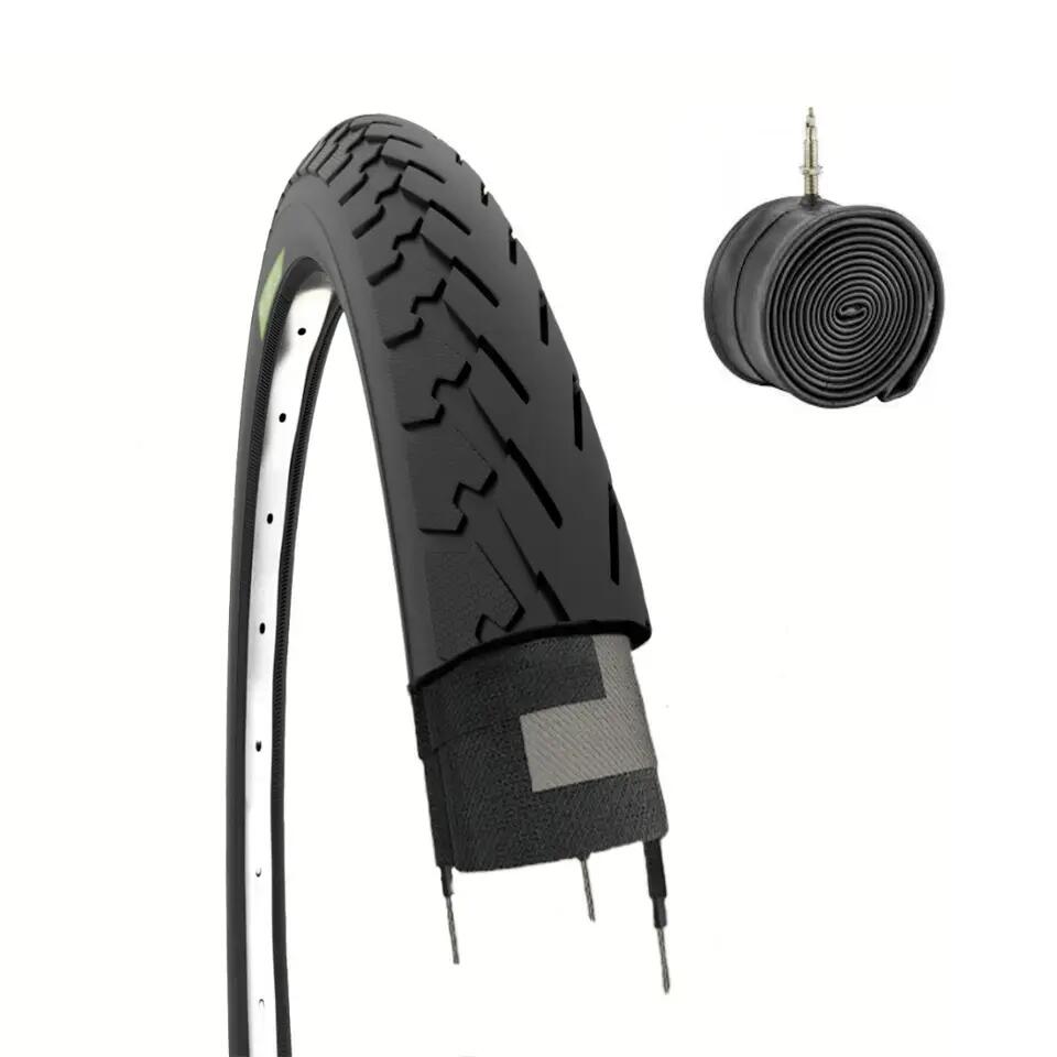 Tyre 700x28C (28-622)+inner tube, bike tyre 700 x 28C slick trekking EV
