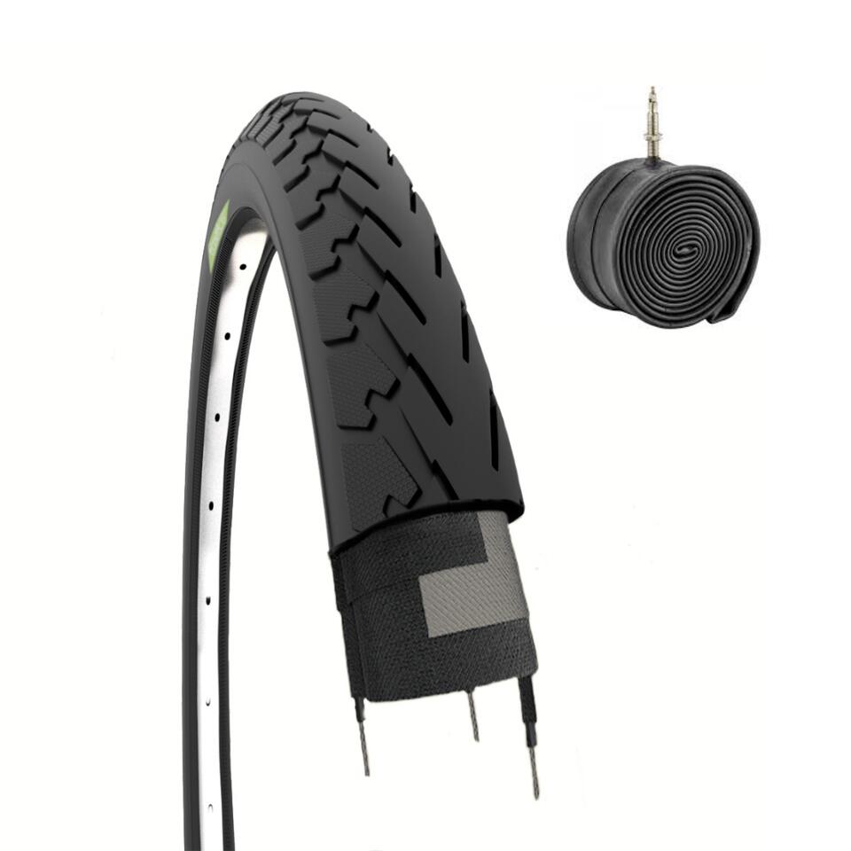 ECOVELO Copertone 700x28C (28-622) + camera, pneumatici bici 700 x 28C slick trekking EV